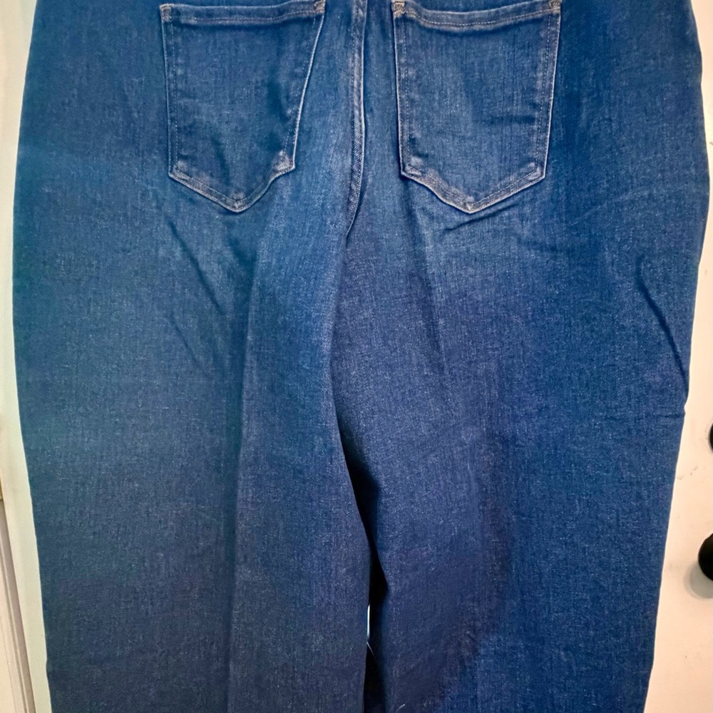 SPANX Authentic Blue Crop Wide Jeans, size 2X - Picture 4 of 6